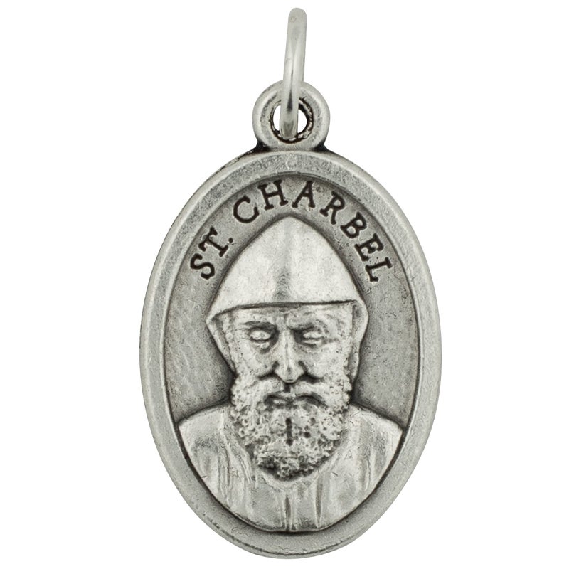 Venerare Small Catholic Saint Medal - Bulk Pack of 10 (Saint Charbel) - Image 2